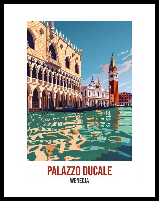 Plakat 30x40cm Palazzo Ducale