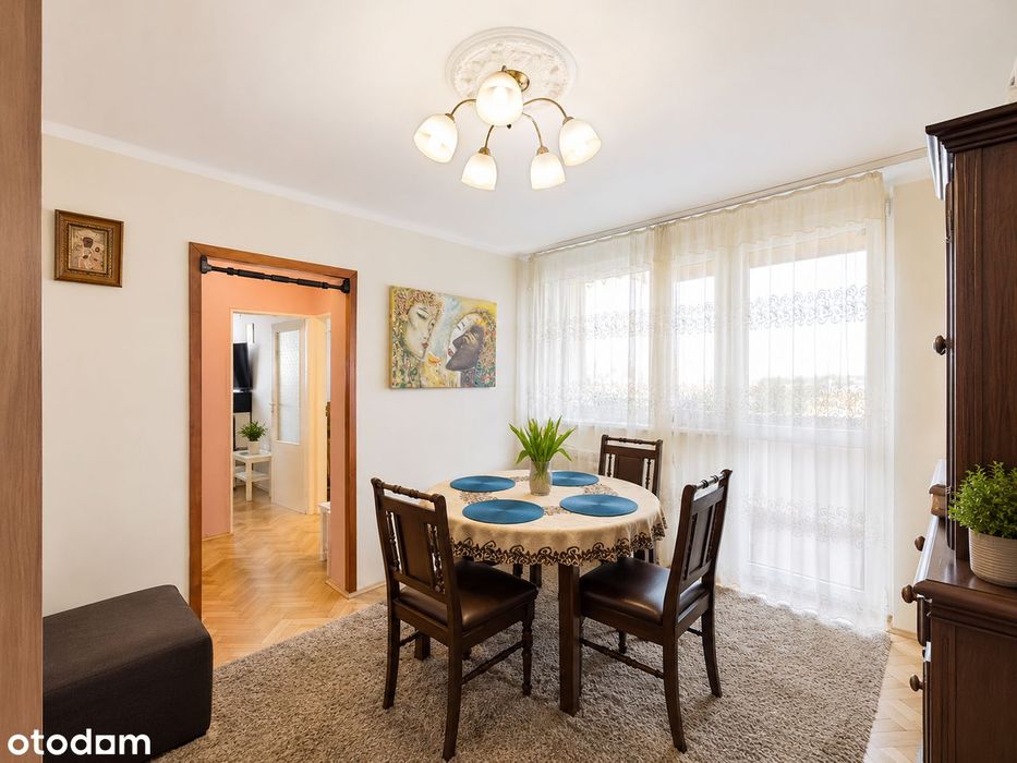 3 pokoje z balkonem | 48 m² | 9. piętro | Południowa ekspozycja