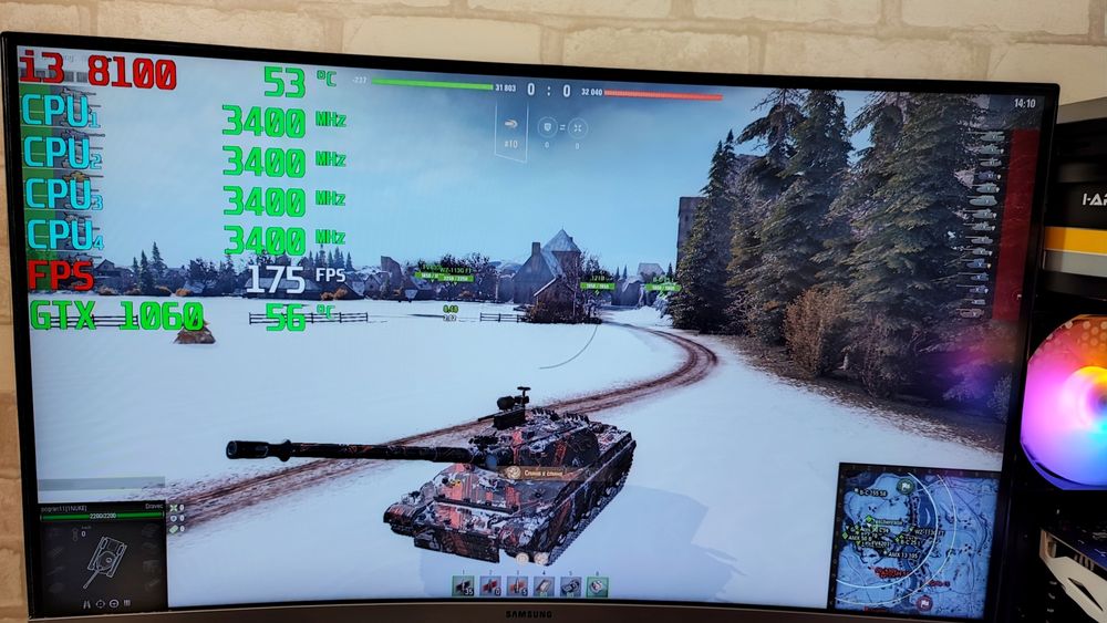 Игровой ПК DDR4 GTX 1060 CS 2 GTA5 WOT PUBG RUST dota 2