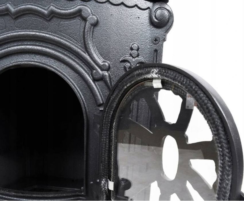 Чугунная печь камин 9 кВт обогрев до 100 м.кв