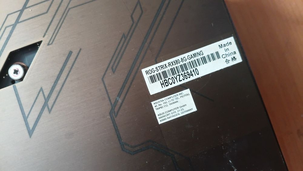Asus rog strix rx 580 8gb