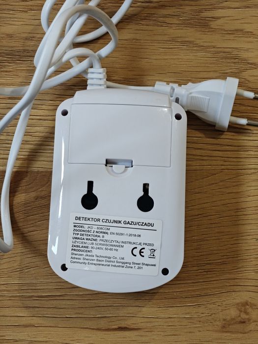 Czujnik detektor gazu i czadu tlenku węgla JKD-808COM
