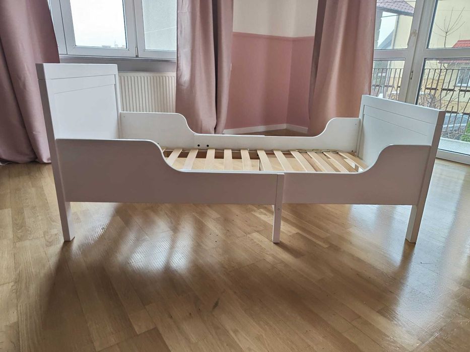 Łóżko Materac IKEA SUNDVIK Lite drewno Regulowana Długość 80x200