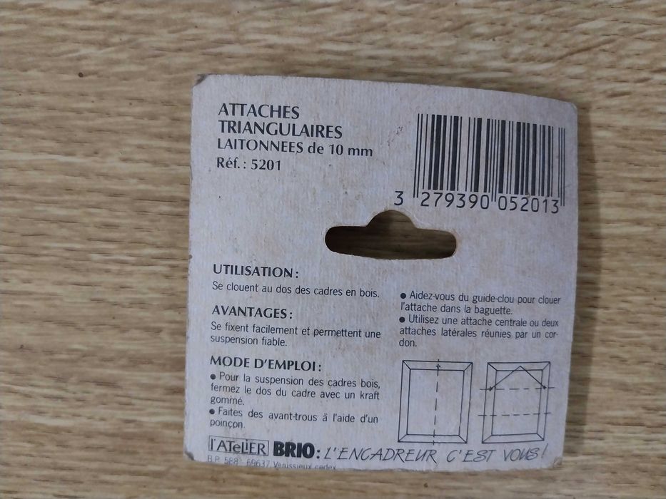 Triângulo/Gancho para quadros