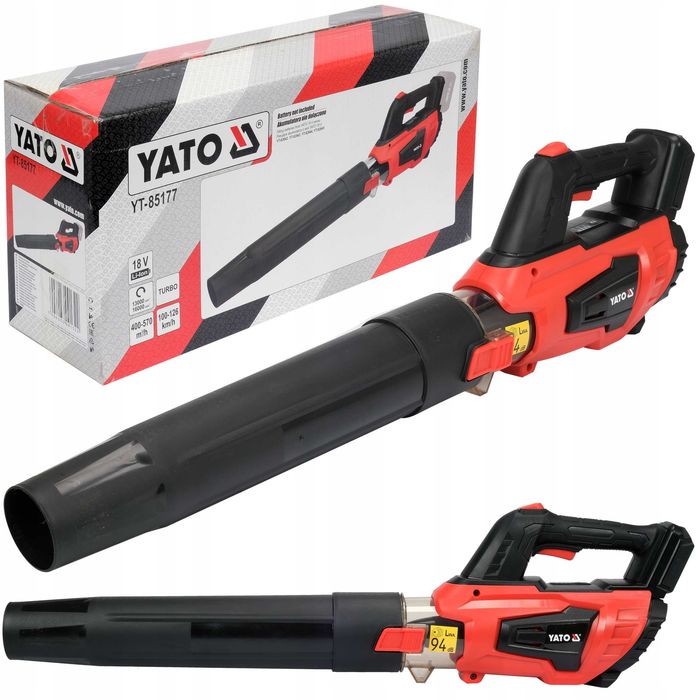 Yato Dmuchawa akumulatorowa 18V Turbo 126 km/h z akumulatorem 4,0 Ah YT-85177