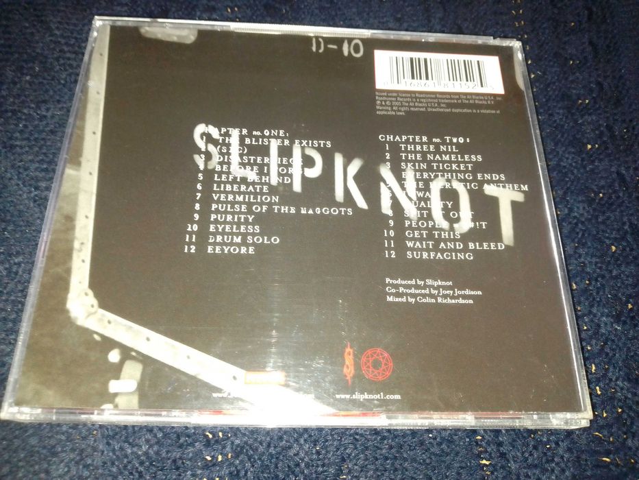 Slipknot "9.0: Live" фирменный 2хCD Made In The EU.