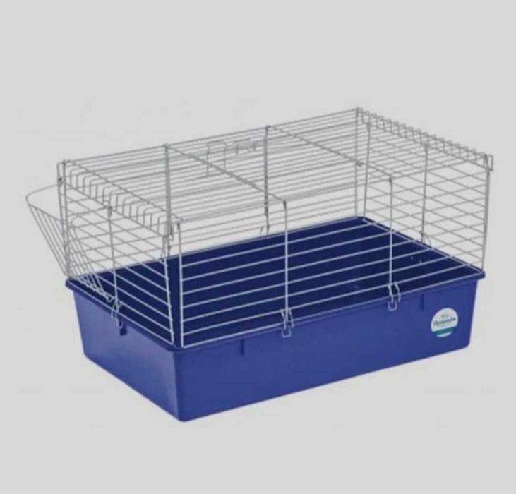 Природа Велика «Кролик 70» 70 x 45 x 40 см (хром/синя) клітка