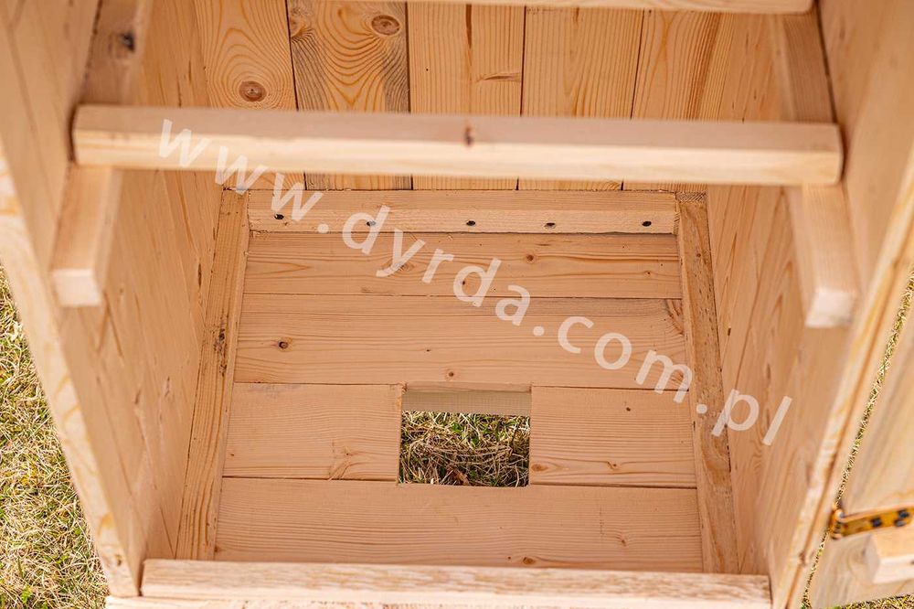 Wędzarnia ogrodowa drewniana DUŻA, 2-komorowa.