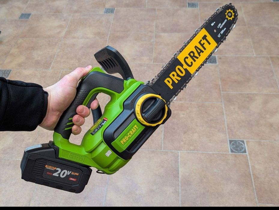 Пилка акумуляторна (30,5см шина) Procraft пила аккумуляторная, електропилка, электропила, електрична пилка, электрическая пила, сучкоріз, сучкорез