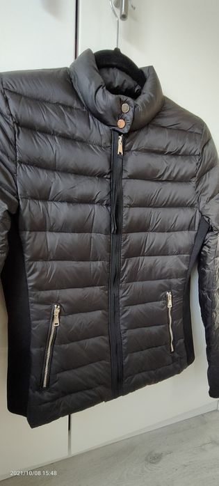 Zara woman 36 s super puchowa puch czarna taliowana