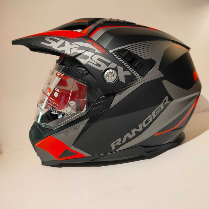 Conjunto casaco luvas capacete dual-sport ADV motard novo