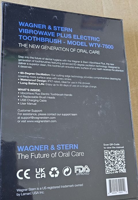 Szczoteczka Elektryczna WAGNER Stern VibroWave Plus – Ultimate Clean