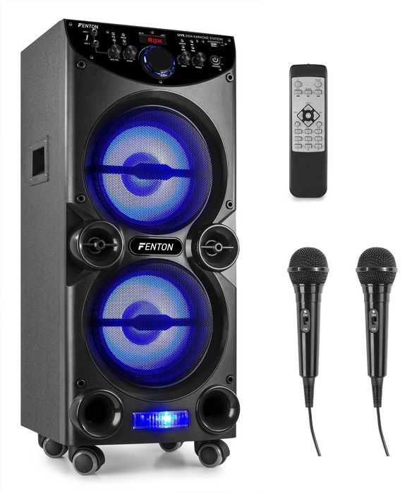 Kolumna aktywna Fenton LIVE2104 USB/BT/FM LED+2xMIC