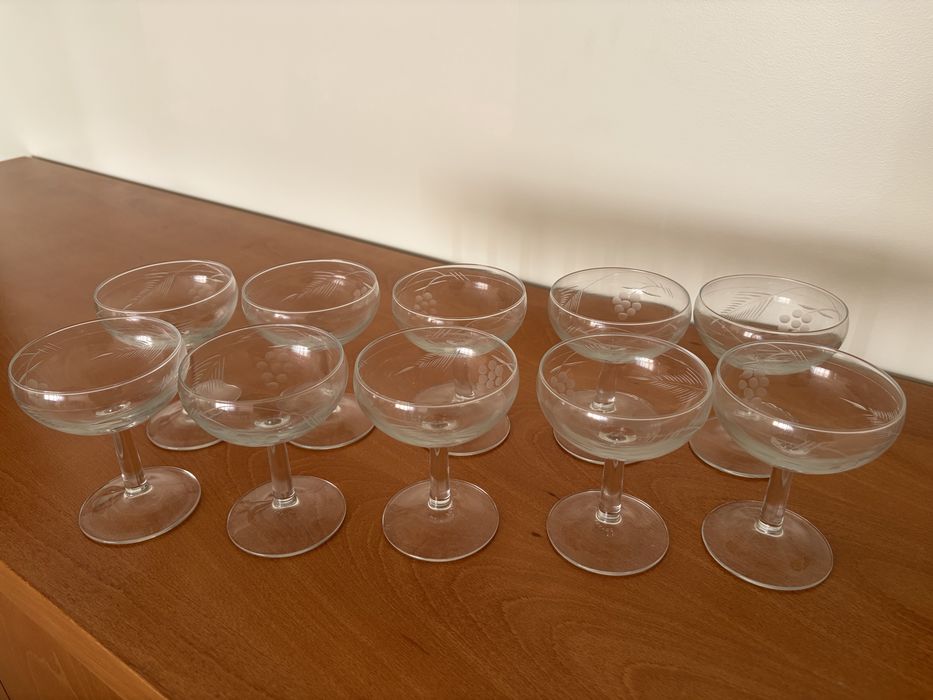 Conjunto de 10 taças/copos