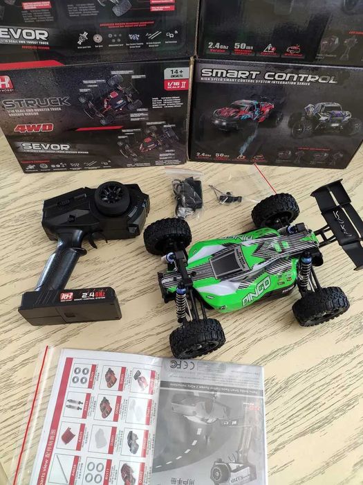 Баггі DINGO Remo Hobby RH1651 4WD RTR 1/16 колекторна червона , зелена
