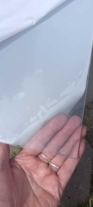 Poliwęglan lity 6 mm przezroczysty pozostałość po zabudowie tarasu