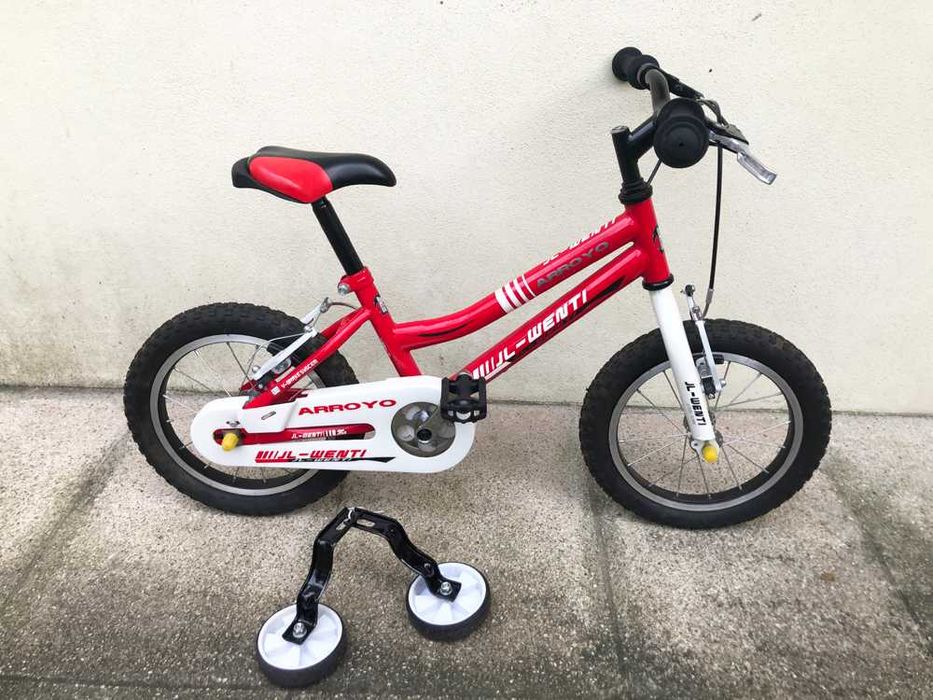 Bicicleta Criança JL Wenti com rodas aprendizagem