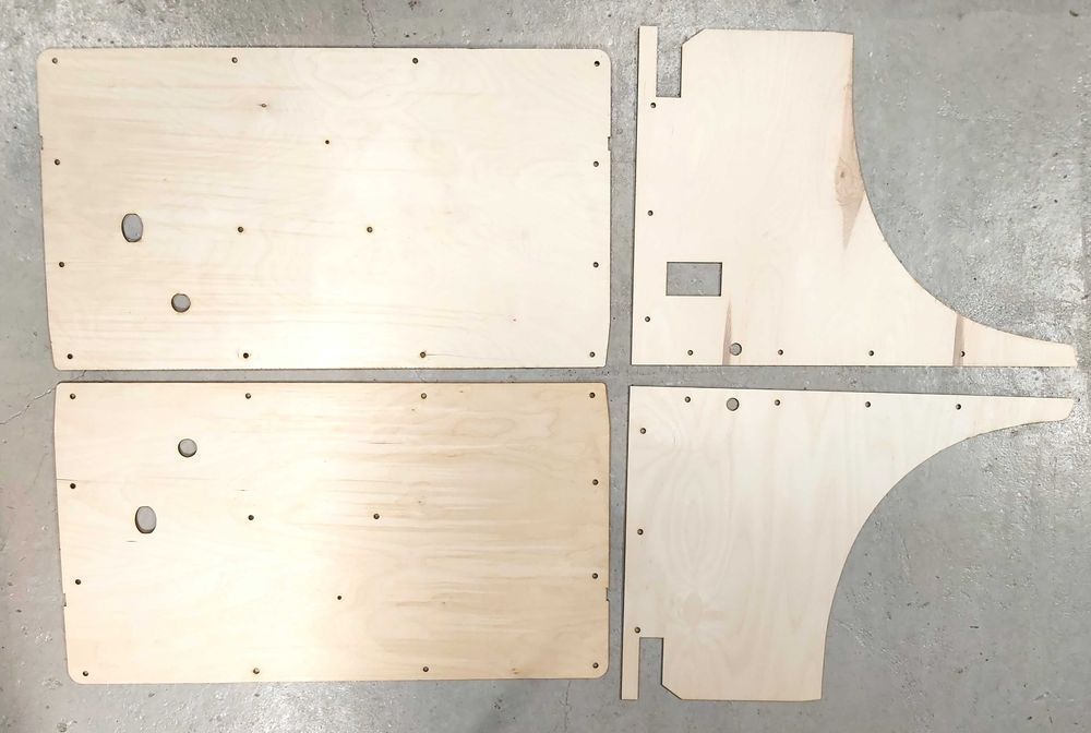 SYRENA 105 105 L BOCZKI drzwi SKLEJKA Nowe - Komplet !