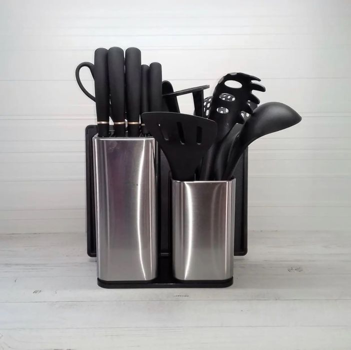 Набір кухонних приналежень з підставкою 15 предметів Edenberg EB-3615