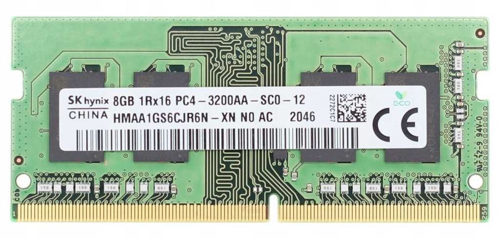 SK Hynix PAMIĘĆ RAM 2x8GB =16GB DDR4 Sodimm 3200mhz CL22 Laptop NOWE !