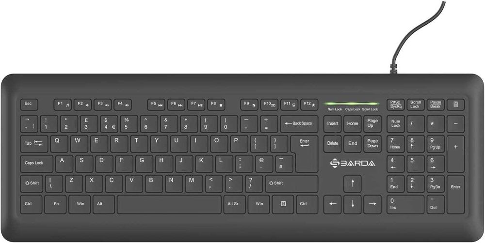 Klawiatura przewodowa, SBARDA duże klawisze