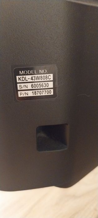 Sony bravia KDL-43W808C