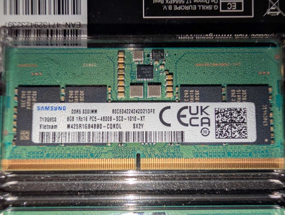 Pamięć RAM Laptop, Samsung DDR5 SODIMM, 16GB (2x8GB), 4800B