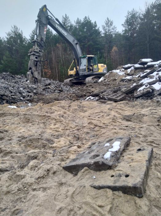 Kruszenie ,Kruszarka szczękowa, Kruszenie gruzu, kamieni, Wyburzenia