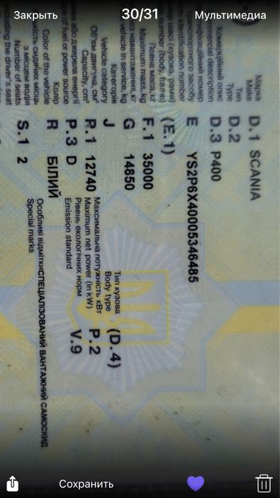 Продам  SCANIA P 400