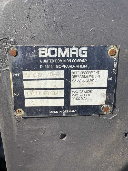 Walec Bomag BW 120 AD-3