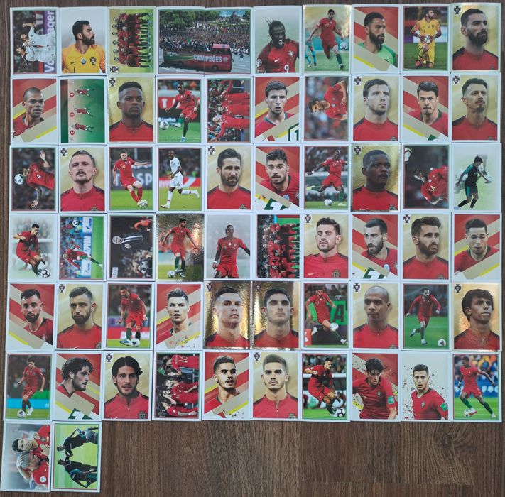 Cromos da colecção Futebol da Panini Fome de Vencer 2021