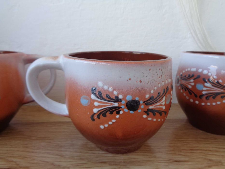 кераміка чашка горнятко нові ручн розпис 480мл вис 9см