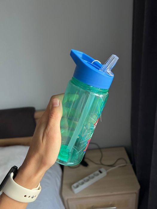 Бутилка для води дитяча з трубочкою