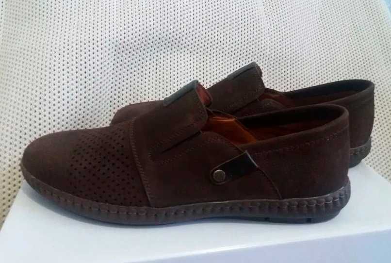 Мокасины мужские нубук Mitro 41-42р.