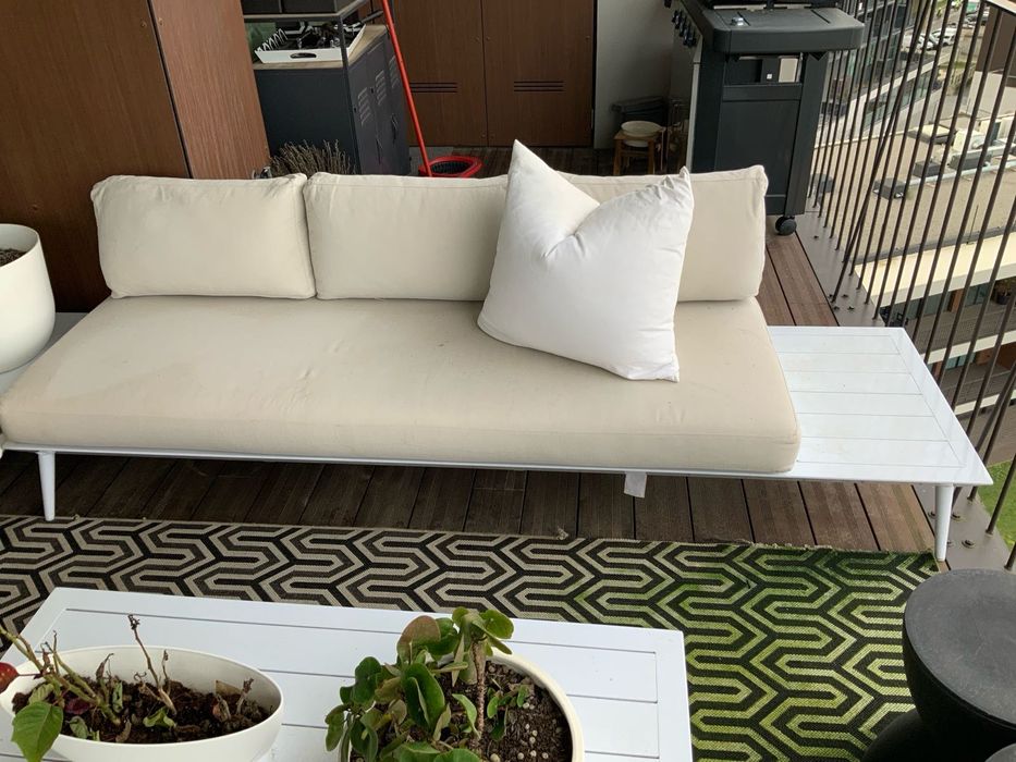 Sofá modular de duas peças para exterior