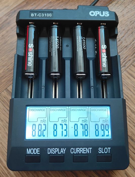 Акумулятор Soshine 14500 (AA) Li-Ion 900 mAh 3.7V