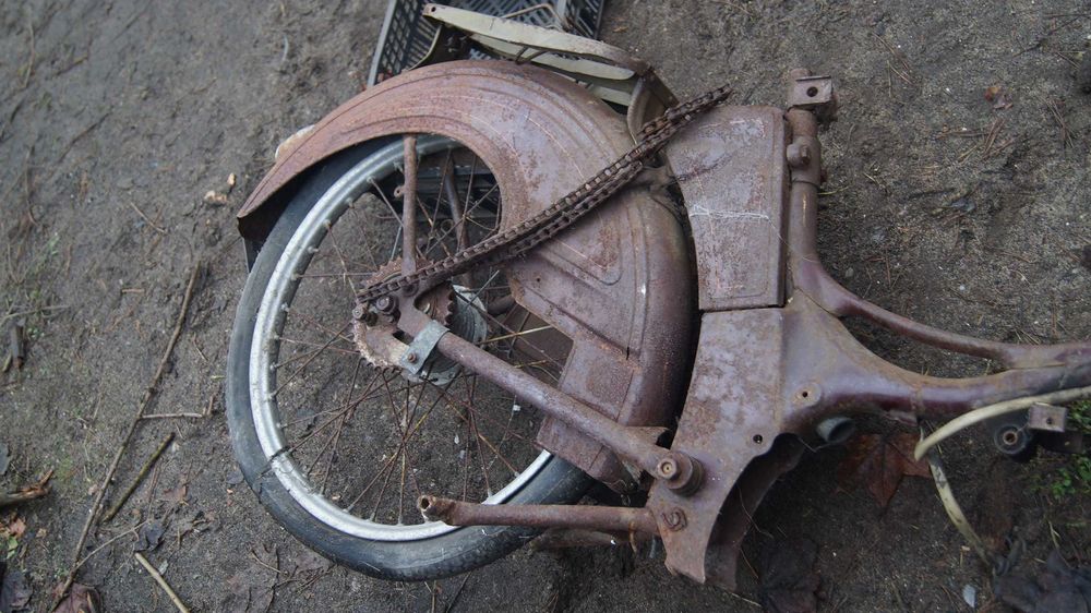 Simson SR2 Rama bagażnik lampy błotniki koła zawieszenie stopka orygin