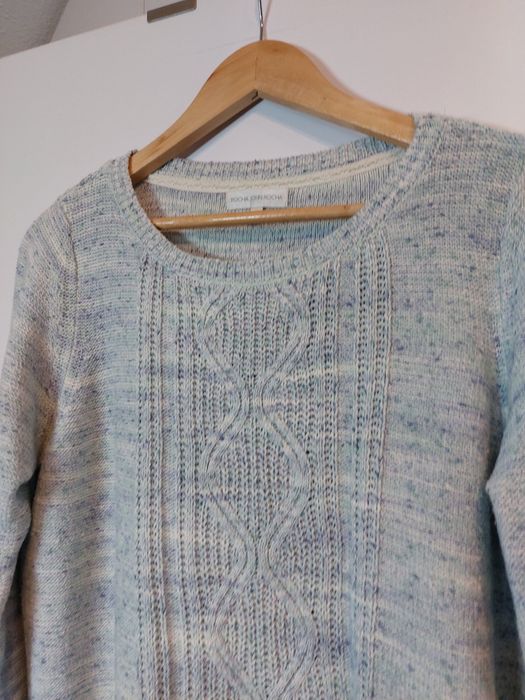 Niebieski sweter 42/XL szary sweter 44/XL kolorowy sweterek pleciony s