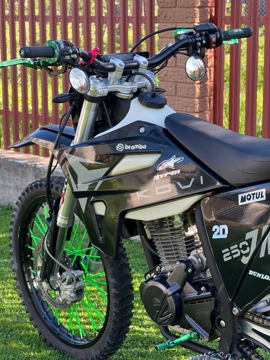Kovi JNR 250cc,  білі номери