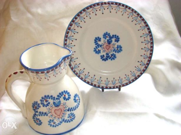 Conjunto Jarro+Prato Viúva Lamego