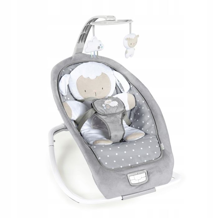 INGENUITY Bujaczek leżaczek z wibracją i dźwiękiem Cuddle Lamb 0m+ do 18kg
