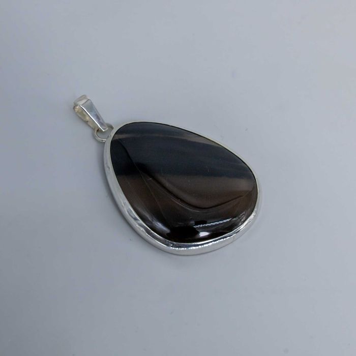 Wisiorek kamień Kwarc srebro pr. 925ręcznie wykonany 1/9