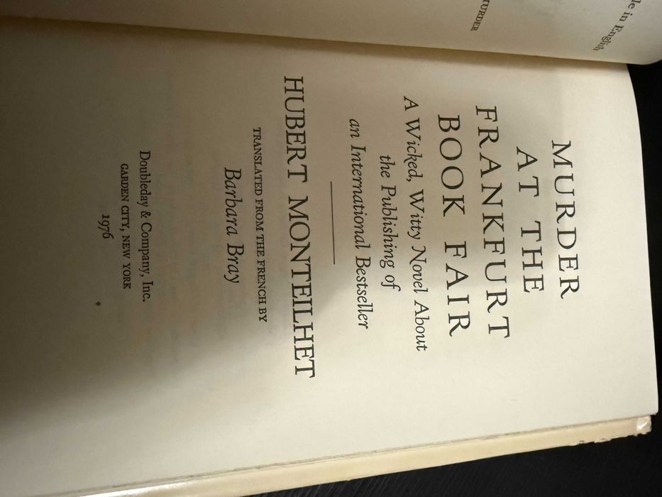 Hubert Monteilhet – Murder at the Frankfurt Book Fair
