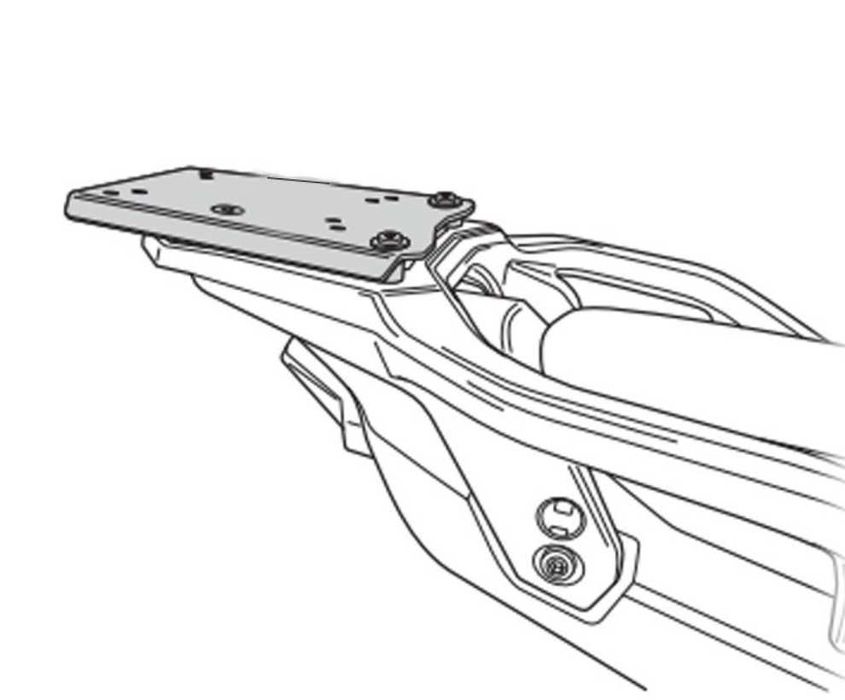 Suporte e prato SHAD para Honda TRANSALP