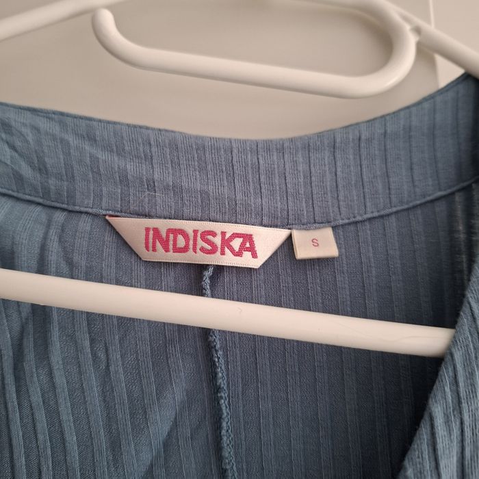 Indiska letnia sukienka niebieska midi z wiskozy S M 36 38 h&m reserved c&a