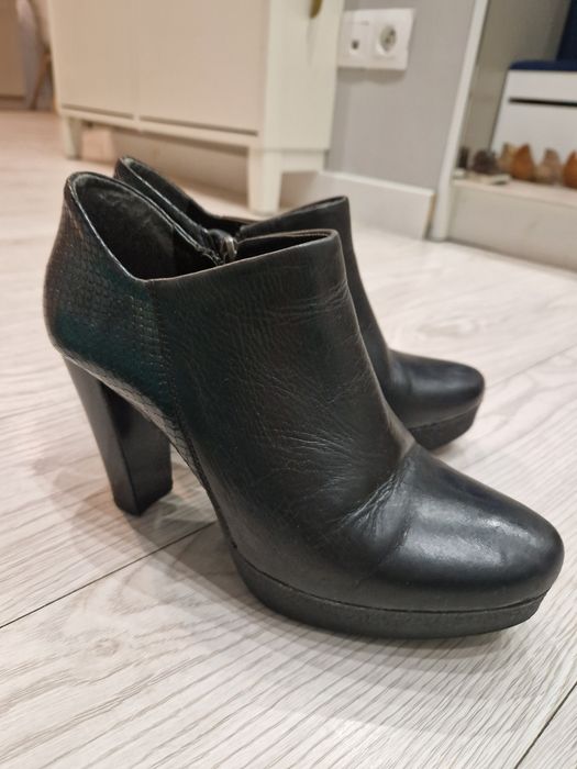 Botki skórzane rozm. 38 Maciejka plus miod