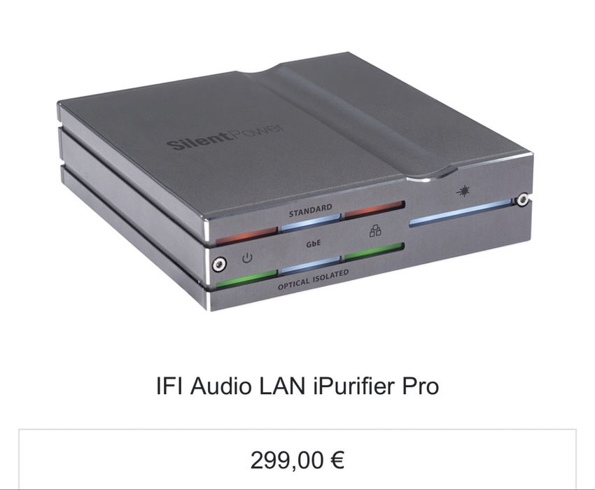 Ifi  Audio Lan Purifier Pro (Novo dentro da caixa)
