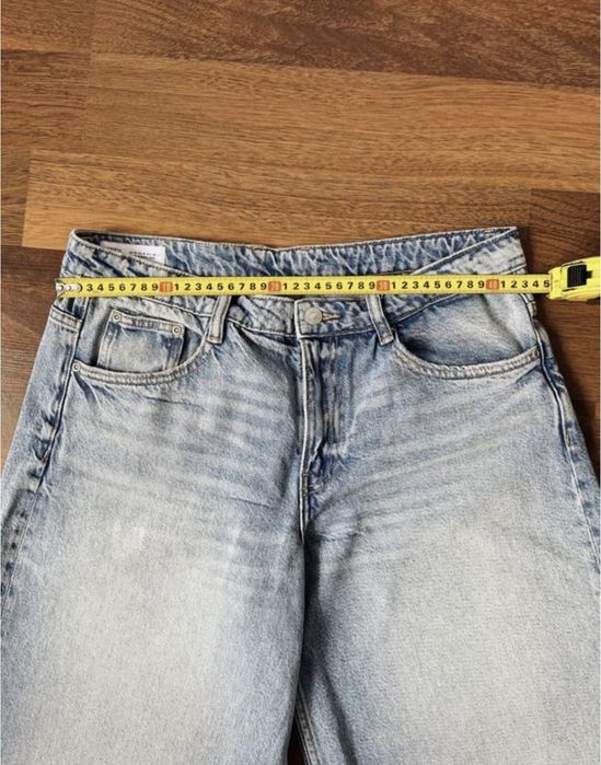 Широкі жіночі джинси ZARA на низькій посадці