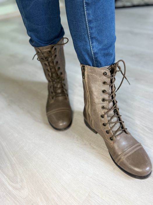 Buty za kostkę skóra trzewiki kozaki botki rozm 39 kozaki