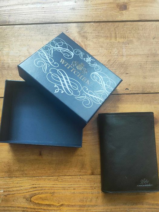 WITTCHEN portfel skóra naturalna licowa czarny NOWY